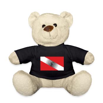 Diving Flagg - Teddy Bear - black - Front