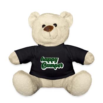 happy camper - Teddy Bear - black - Front