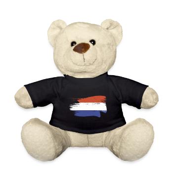 Niederlande Flagge Holland Niederländische Fahne - Teddy - Schwarz - Vorne