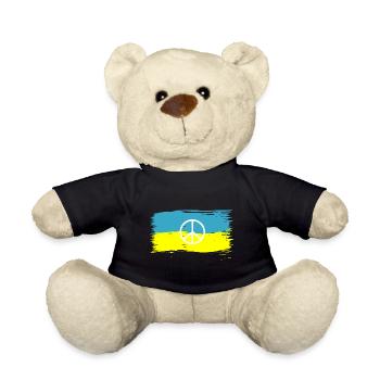 peace Zeichen Frieden Peacezeichen Symbole - Teddy - Schwarz - Vorne