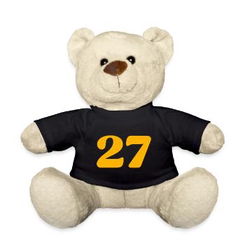 27 - Teddy Bear - black - Front