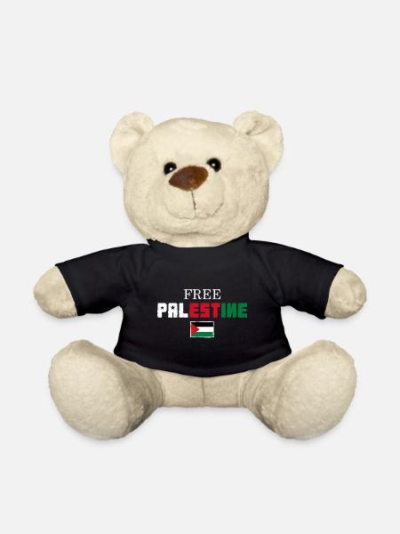 Free palestine - Nounours - noir