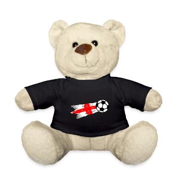 Englischer Fußball - Teddy - Schwarz - Vorne