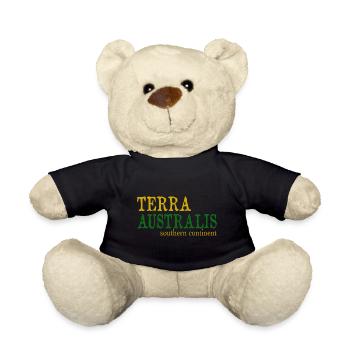 Terra Australis - southern continent - Teddy Bear - black - Front