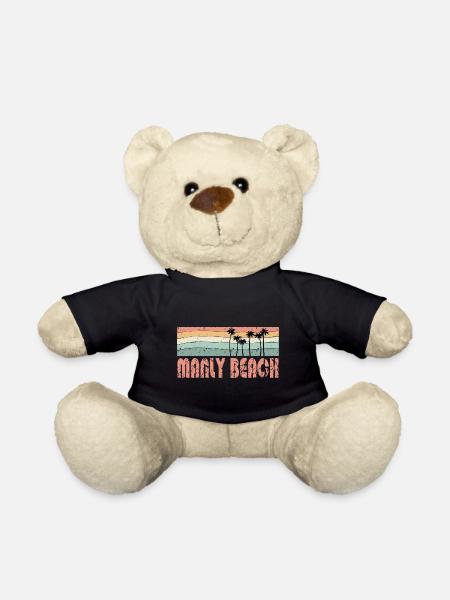 MANLY BEACH style rétro - Nounours - noir