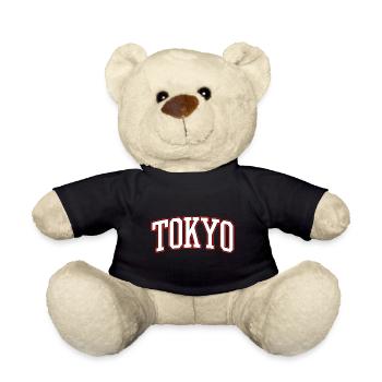Tokyo - Japan - Schriftzug - Teddy - Schwarz - Vorne