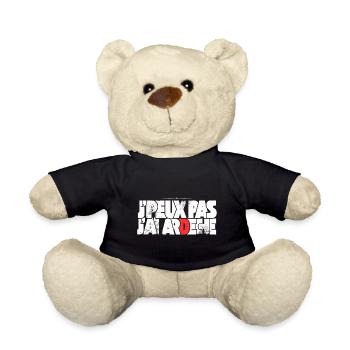J'peux pas j'ai Ardèche - Nounours - noir - Devant
