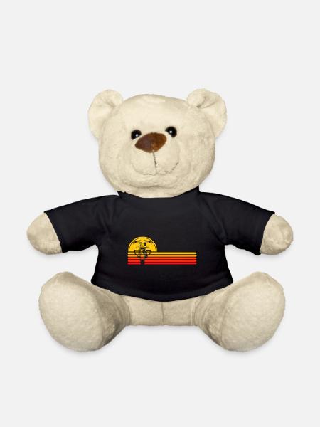 Motocycliste De Motos De Chopper - Nounours - noir