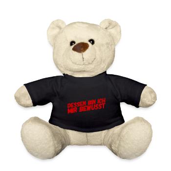 ich weiss was ich tue - Teddy - Schwarz - Vorne