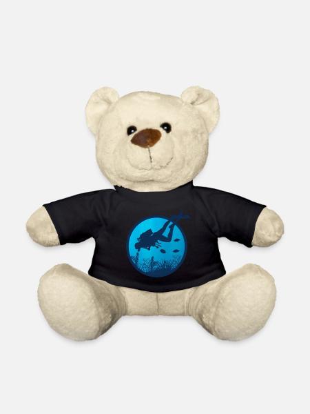 Abgetaucht Tauchen Shirt & geschenk - Teddy - Schwarz