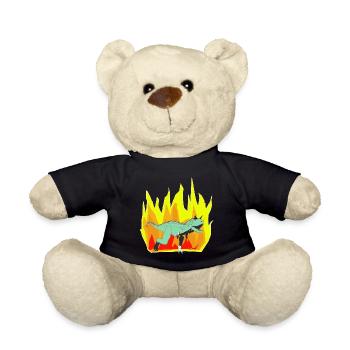 Dinopower - Super Carnotaur - Teddy Bear - black - Front