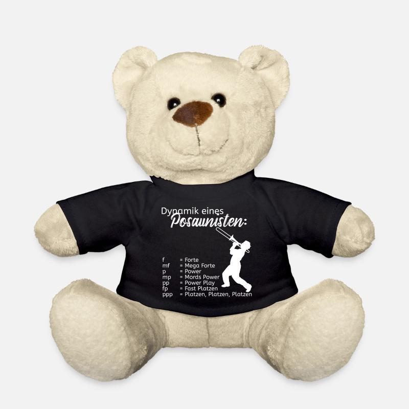 Dynamik eines Posaunisten - Posaunenspieler Musik - Teddy - Schwarz