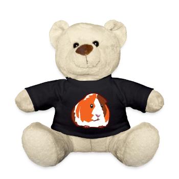 Cobaye mignon Comme animal de compagnie et rongeur - Nounours - noir - Devant