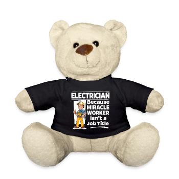 Electrician - Miracle Worker - Teddy Bear - black - Front