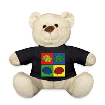 Gehirn - Teddy - Schwarz - Vorne