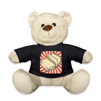 Bücher lesen - Teddy - Schwarz - Vorne
