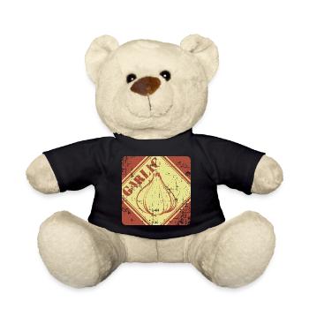 garlic - Teddy Bear - black - Front