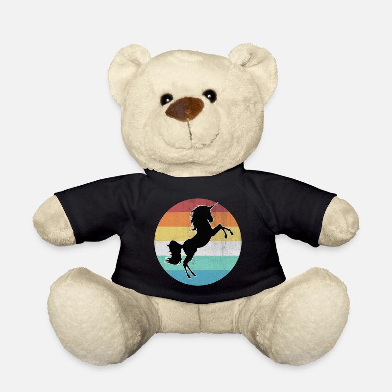 Einhorn - Teddy - Schwarz