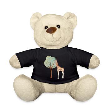 giraffe | giraffe - Teddy Bear - black - Front