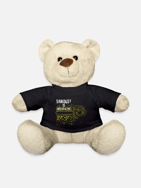 Sägespäne ist Männer Glitzer - Teddy - Schwarz