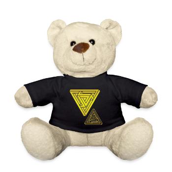Optische Täuschung Dreieck - Teddy - Schwarz - Vorne