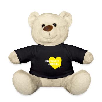 Blood group Liberal - FDP JuLis Young Liberals Free - Teddy Bear - black - Front