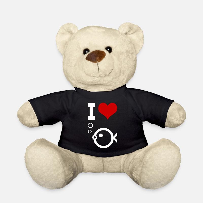 J'adore le poisson - Nounours - noir