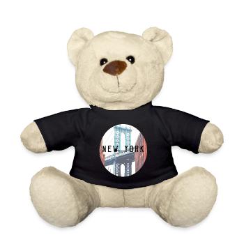 New York - Teddy Bear - black - Front