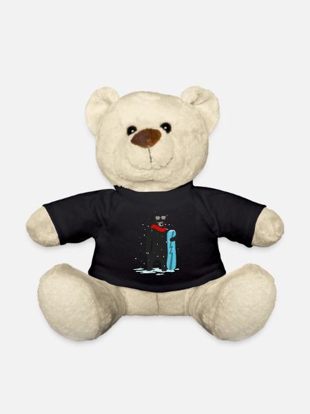 Nette Snowboardfahrt, die Geschenkgeschenkideen zeichnet - Teddy - Schwarz