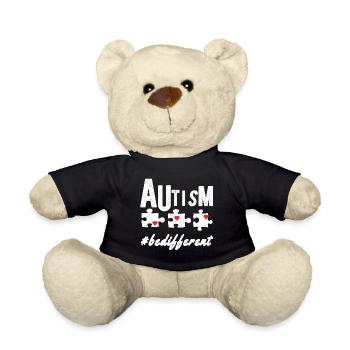 Autist Autism Asperger Syndrom Autismus Autistin - Teddy - Schwarz - Vorne