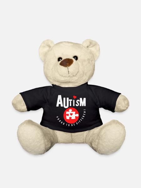 Autisme Autisme Cadeau Autiste - Nounours - noir