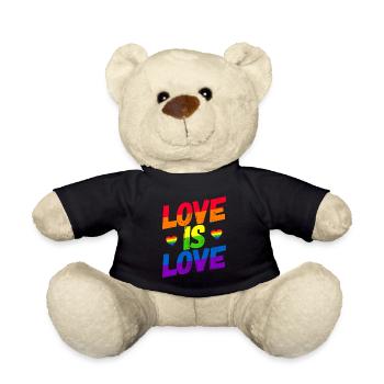 Homosexuality LGBT CSD Gay Pride - Teddy Bear - black - Front