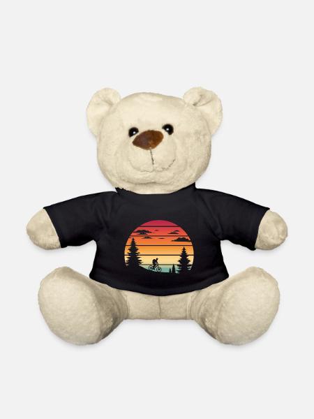 Cadeau de voyage de randonnée à vélo et à vélo - Nounours - noir