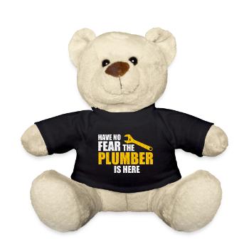 plumber - Teddy Bear - black - Front