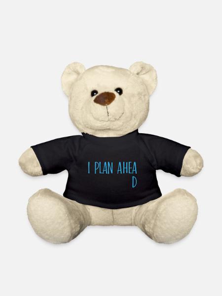 I plan ahead procrastination Geschenk - Teddy - Schwarz