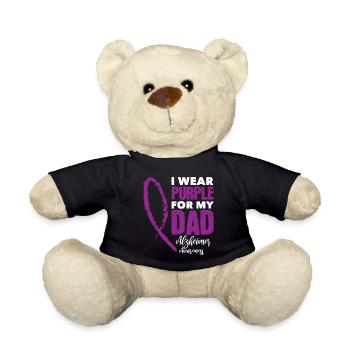 Alzheimer Purple - Teddy - Schwarz - Vorne