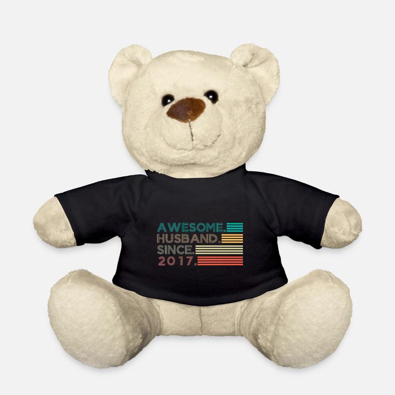 Awesome Husband since 2017 Geschenk - Teddy - Schwarz