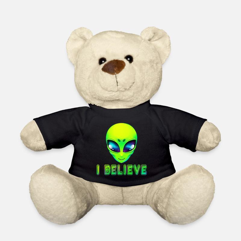 Alien aliens - Teddy Bear - black