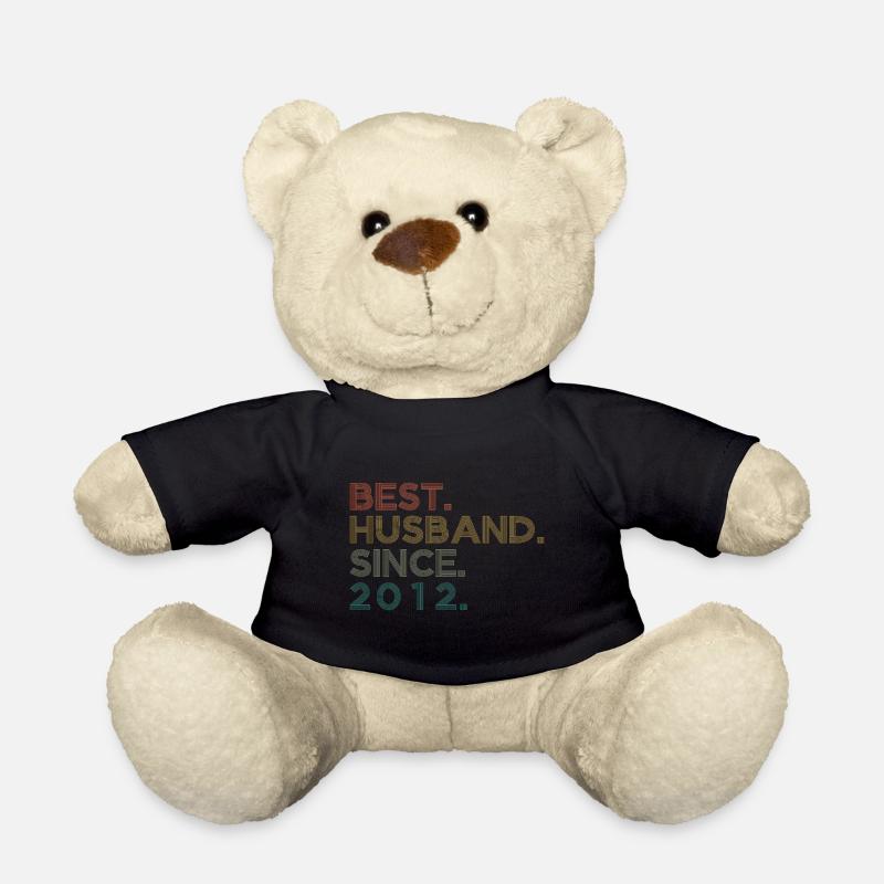 Best Husband since 2012 Geschenk - Teddy - Schwarz