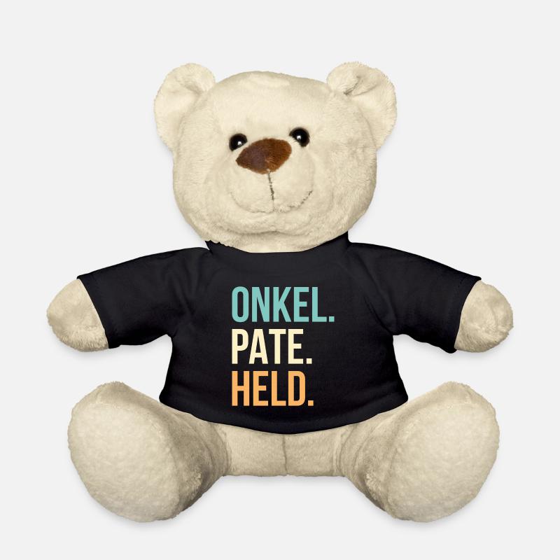 Onkel Pate Held Geschenk - Teddy - Schwarz