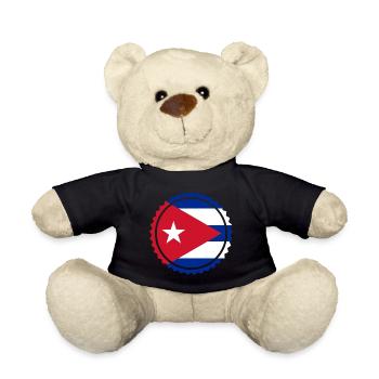 Cuba Drapeau Cuba Cadeau National La Havane - Nounours - noir - Devant
