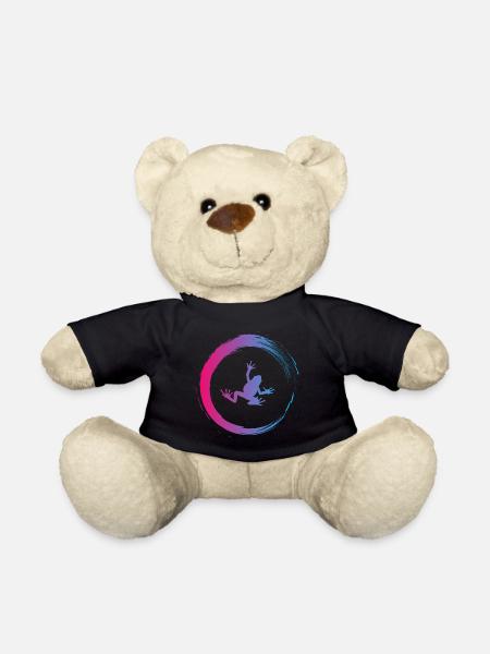 Frosch - Teddy - Schwarz