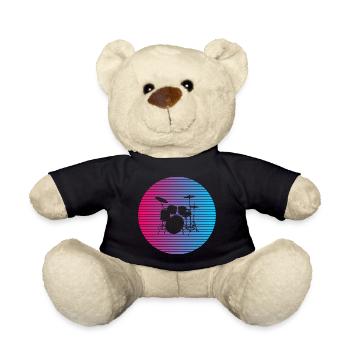 Ich mag die Drums - Teddy - Schwarz - Vorne