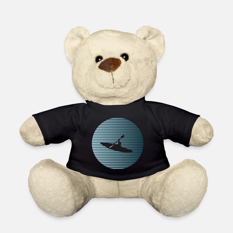 Kayaking - Teddy Bear - black