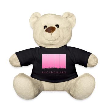 Regensburg Skyline - Teddy - Schwarz - Vorne
