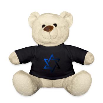 Star of David symbol - Teddy Bear - black - Front