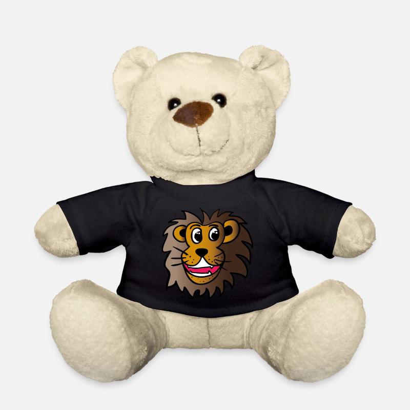 Lion drôle - Nounours - noir