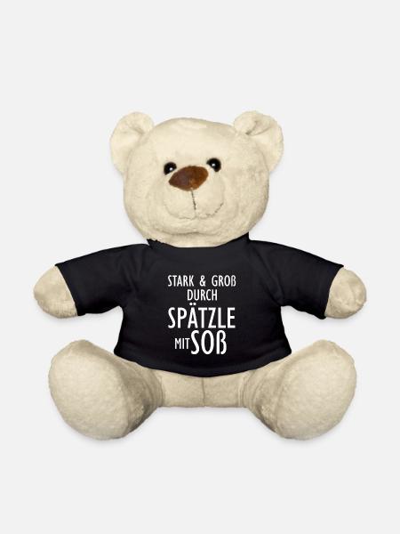 Stark und Groß durch Spätzle mit Soß Schwäbisch - Teddy - Schwarz