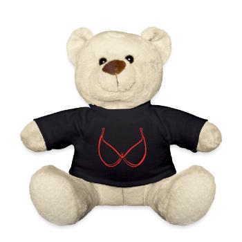 Frau Brüste BH Sexy - Teddy - Schwarz - Vorne