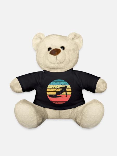 Kitesurfen Kite Kiten Surfen Sport Silhouette - Teddy - Schwarz